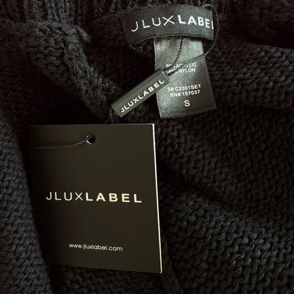 NWT • JLUXLABEL • BLACK AS YOU PLEASE SET • SMALL • MAXI LENGTH - Picture 4 of 4